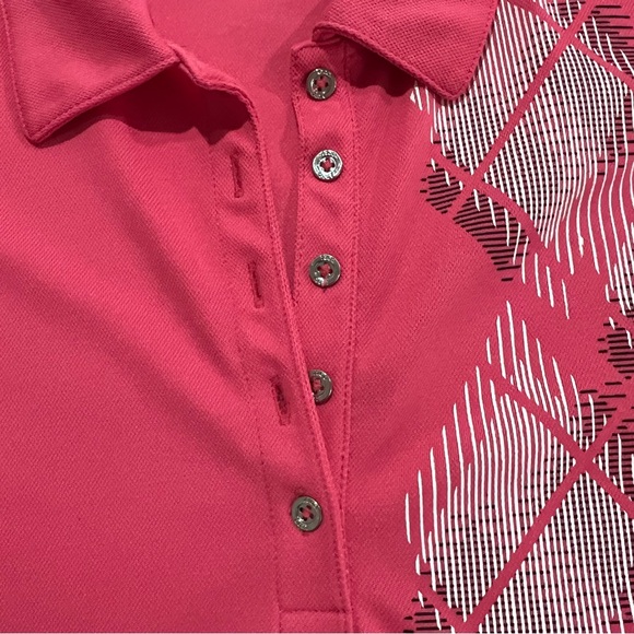 IZOD Golf Polo Shirt - Argyle Preppy Sport Top - XL - Picture 8 of 12